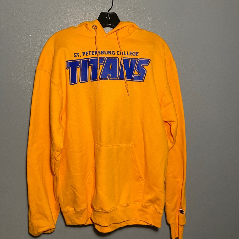 Yellow and blue SPC hoodie M